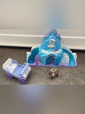 Disney Frozen Blue & Purple Ice Castle Playset with Sleigh